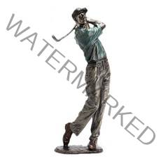 레트로 골퍼 동상 수지 수지 빈티지 스포츠 인형 홈 오피스 거실 장식 선물 기념품, A