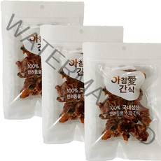 아침애 강아지 수제간식 3개세트 특가전, 3개, 단호박과 오리안심70g