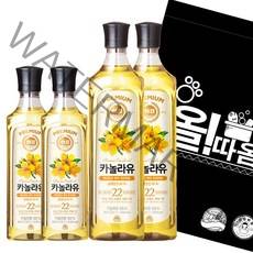 해표 카놀라유 900ml 2개 + 카놀라유 500ml 2개, 1세트