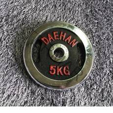 대한스포츠 3중 크롬도금 원판 1장씩 판매건, 5kg, 1개, 혼합색상