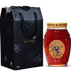 [지리산토종꿀농원] 잡화꿀 유리병2.4kg(사양꿀), 2.4kg, 1개