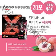 일동 스포츠 마라톤 에너지젤 파워젤 20팩 6가지맛, 복숭아