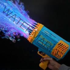 씨에이지몰 KC인증 LED 불빛 비눗방울총 대형버블건 바주카 게틀링 자동 버블건, 블루