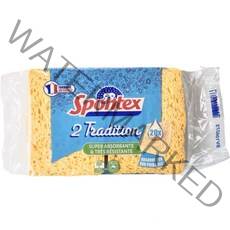 스폰텍스 드라이 셀룰로스 스펀지 2 트레디션 82 x 60 x 27 mm, 2개, 1개