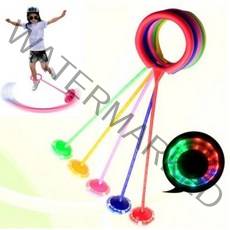 재미존 1+1 LED 발목 줄넘기 점핑 불빛 유산소 운동 다이어트 홈트 한발, 노랑 1+랜덤 1