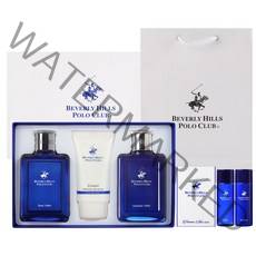 비버리힐스폴로클럽 블루옴므 남성 기초3종(스킨+로션+에센스) 1세트 + 미니어처2개입(스킨+로션) 1개 + 선물용쇼핑백 1개