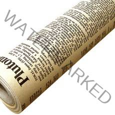 솔로몬샵 디자인랩 영문크라프트 종이 롤포장지 20m, 흑색, 1개