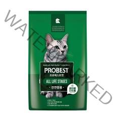 프로베스트 캣 그린 전연령 고양이 헤어볼사료, 5kg, 2개, 헤어볼