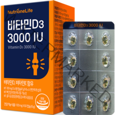 뉴트리원 비타민D3 3000 IU 6g, 60정, 1개