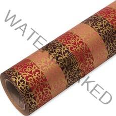 솔로몬샵 당초크라프트 선물 종이롤 포장지 20m, 적색, 1개