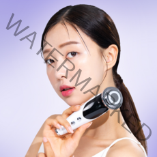 에이블미 올인원 갈바닉 고주파 마사지기 진동클렌저, 화이트, 화이트