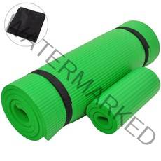 kcwen NBR 요가매트 10mm+무릎 보호패드10mm+요가매트가방, 그린