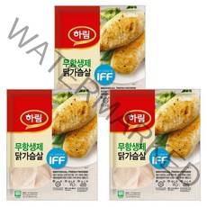 하림 IFF 냉동 닭가슴살, 1kg, 3개