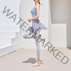 뮤즈마인 - 플러피 힙 커버업 레깅스 와이존 커버 발레 스커트 엉덩이 가리개 쉬폰 폴웨어 하의