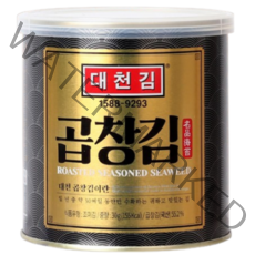 대천 바삭바삭 저염 곱창김 30g x 4캔, 4개