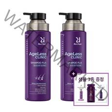 루트헤어 에이지리스 클리닉 샴푸 플러스 370ml 새치 탈모완화 두피 케어, 2개