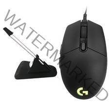 로지텍 G102 2세대 LIGHTSYNC 게이밍 유선 마우스 MU0054 + 번지대, 블랙