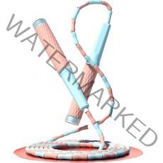 피어니스트 줄꼬임방지 소프트 구슬 줄넘기, 핑크