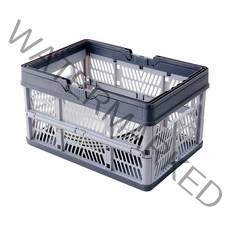 마켓비 KONTINO 폴딩바스켓 33L, 투톤그레이, 1개
