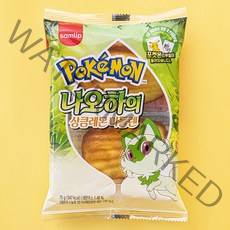 삼립 포켓몬 나오하의 상큼 레몬 마들렌 빵, 75g, 1개
