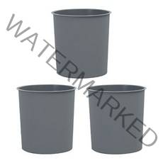 올리빙 오픈 휴지통 6L, 그레이, 3개