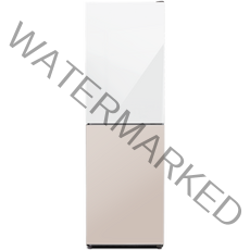 하이얼 글램 글라스 일반형 냉장고 248L 방문설치, 화이트 + 베이지, HRP257MDWE