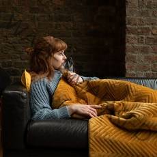 이탈리아 이메텍 전기담요 다용도 전기이불 캠핑담요 오버블랑켓 슈퍼싱글 GOK-920 (골드 헤링본)