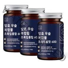 자연바름 우슬 복합물 쇠무릎 우슬정 우슬환 뉴질랜드 초록입홍합 두충 보스웰리아 콘드로이친, 3개, 70정