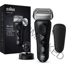 BRAUN 시리즈 8 Sonic 전기면도기, 8410s, 블랙