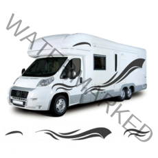 캠핑카 트레일러 카고 카라반 데칼 대형 스티커, 대형 데칼 스티커, 1개