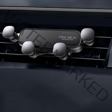 제이엔케이 송풍구 중력식 노터치 차량용 휴대폰거치대, 1개, 블랙