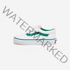 반스 올드 스쿨(15-22) 색상 WHITE/GREEN V36CS PU