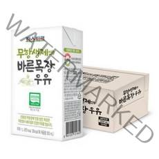 파스퇴르 무항생제 인증 바른목장 우유, 1L, 10개