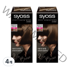 사이오스 프로페셔널 헤어컬러 새치커버, 5-N리치브라운, 4개