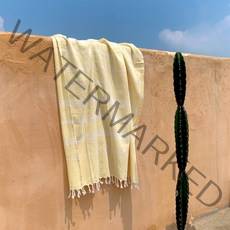 순면 다용도 비치타올, 옐로우, 1개