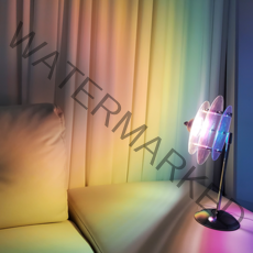 LED 선셋 빛 셀프 인테리어 조명 단스탠드 10단계 밝기조절가능 오로라 레인보우 무드등