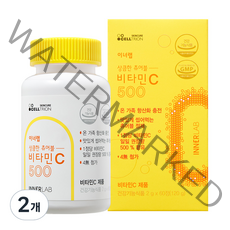 셀트리온 이너랩 상큼한 츄어블 비타민C 500 오렌지맛 120g, 60정, 2개