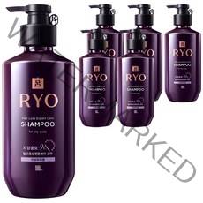 려 자양윤모 9EX 탈모증상전문케어 지성두피용 샴푸, 400ml, 6개
