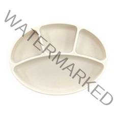 블루마마 실리콘 유아 흡착식판, 크림, 단품