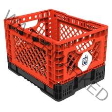 빅앤트 플라스틱 폴딩박스 소형 25L, 레드오렌지, 1개