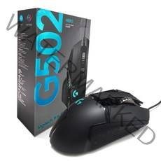 로지텍 G502 HERO 고성능 게이밍 유선 마우스 M-U0047, 블랙