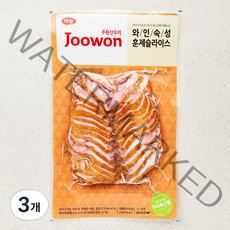 주원산오리 와인숙성 훈제슬라이스, 3개, 400g