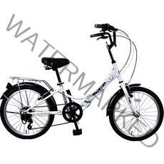 옐로우콘 20형 7단 접이식 오즈 성인자전거, 화이트, 140cm