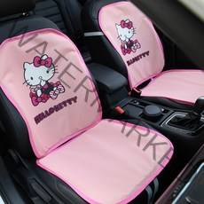 리드홈 귀여운 헬로키티 핑크리본 통풍 여름시트 앞좌석, 핑크, 2개