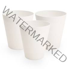 데일리 라운드 오픈형 휴지통 10L, 화이트, 3개