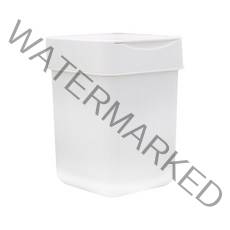 프랑코 미니 휴지통 2L, 화이트, 1개