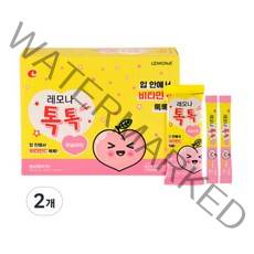 레모나 톡톡 100포 x 2개 비타민C 복숭아맛