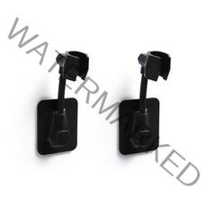 윈프라이스 회전 샤워기홀더 블랙, 2개