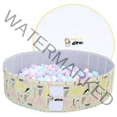 헬로디노 플레이매트 아기 볼풀장 오감놀이매트, 베이지