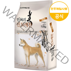 진도예찬 강아지 진돗개 대형견 대용량 건식 사료, 진도예찬 성견 7.5kg